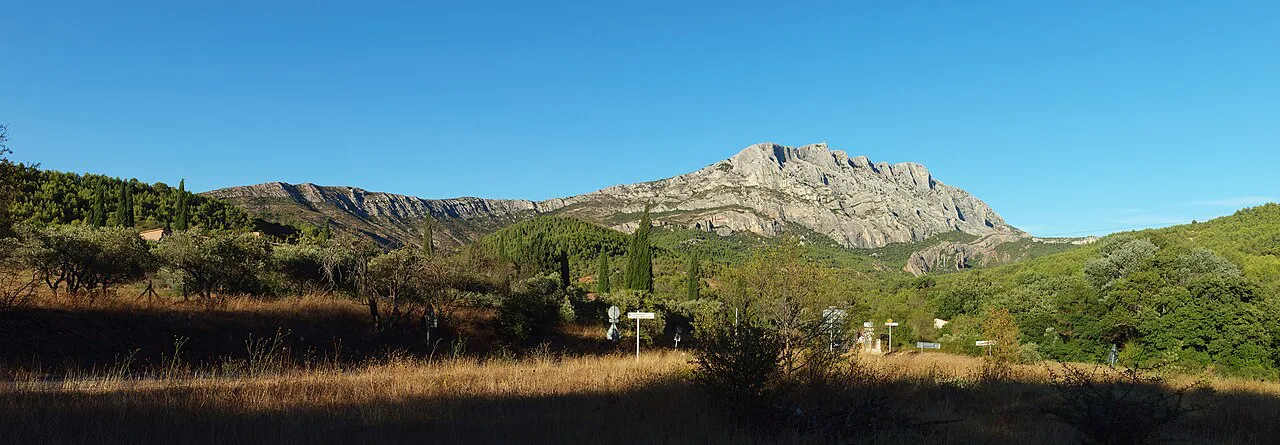 Montagne Sainte-Victoire seen from Beaurecueil, east of Aix-en-Provence