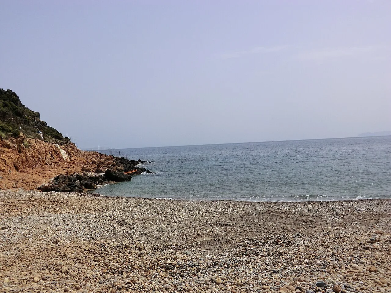 The shore at Kolymvari, in western Crete's olive-growing district