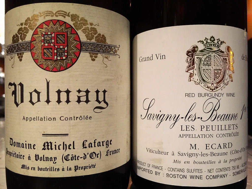 Michel Lafarge Volnay & M. Ecard Savigny-lès-Beaune Les Peuillets