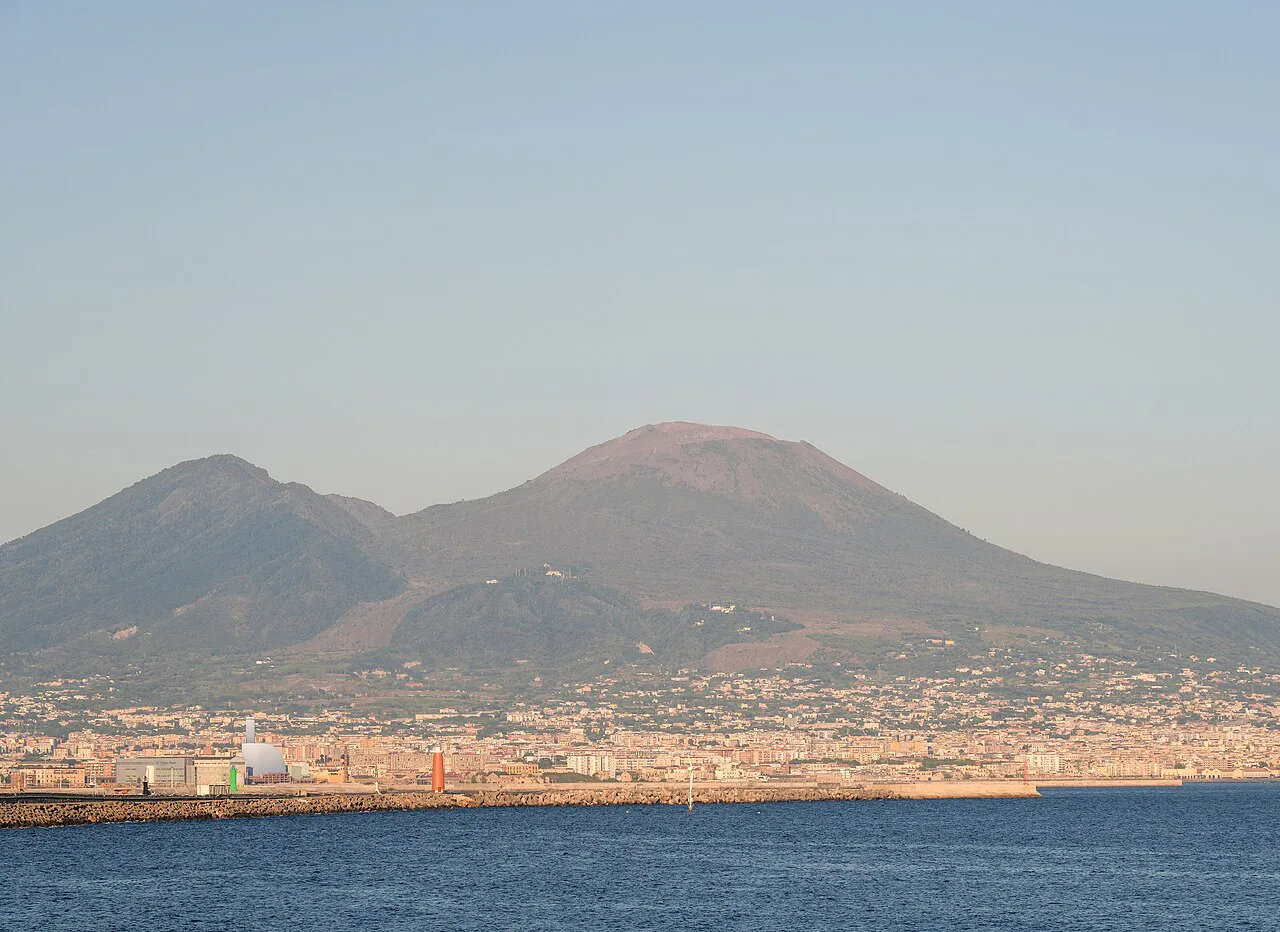 Vesuvius seen across the Bay of Naples