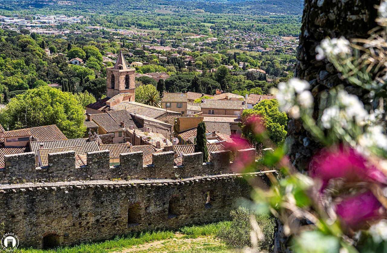 The medieval village of Grimaud, Var