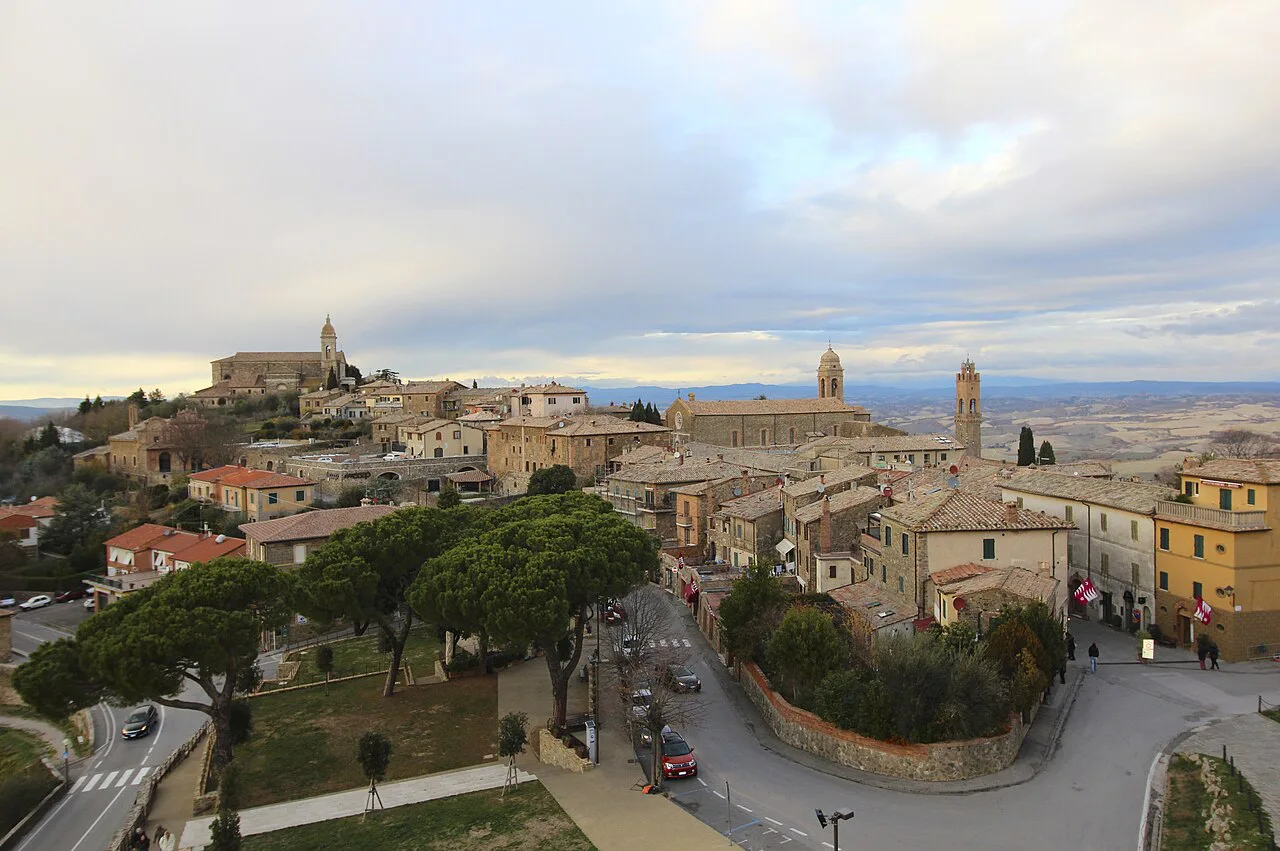 Montalcino seen from its fortress