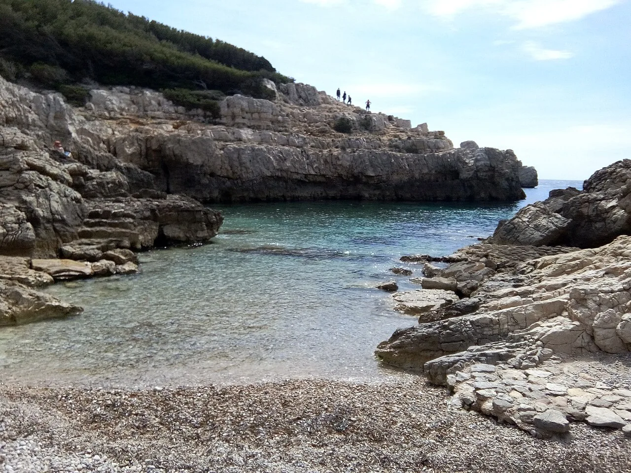A rocky cove on the coast at Saint-Cyr-sur-Mer