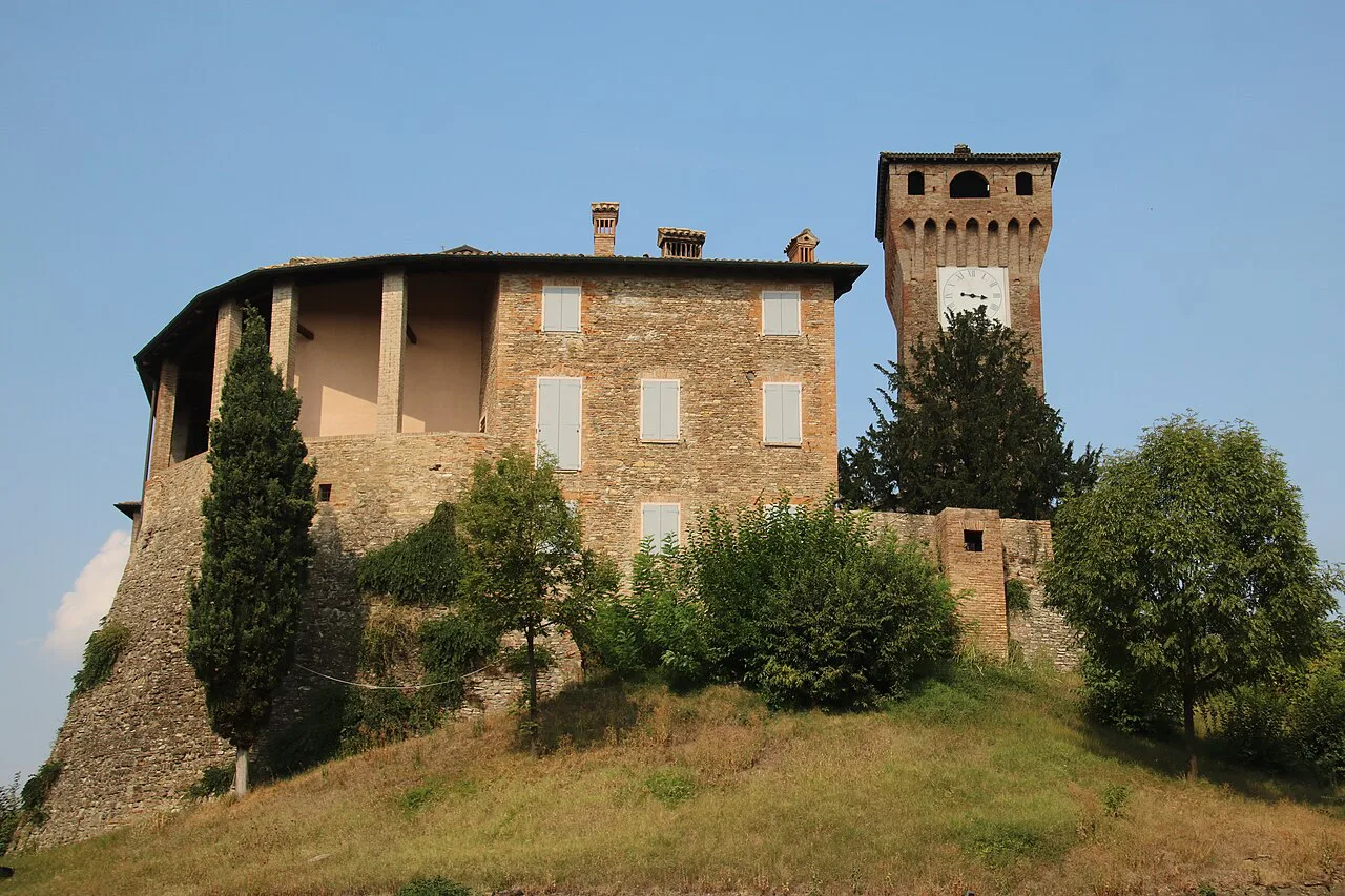 Castello di Levizzano Rangone in the hills of Castelvetro di Modena