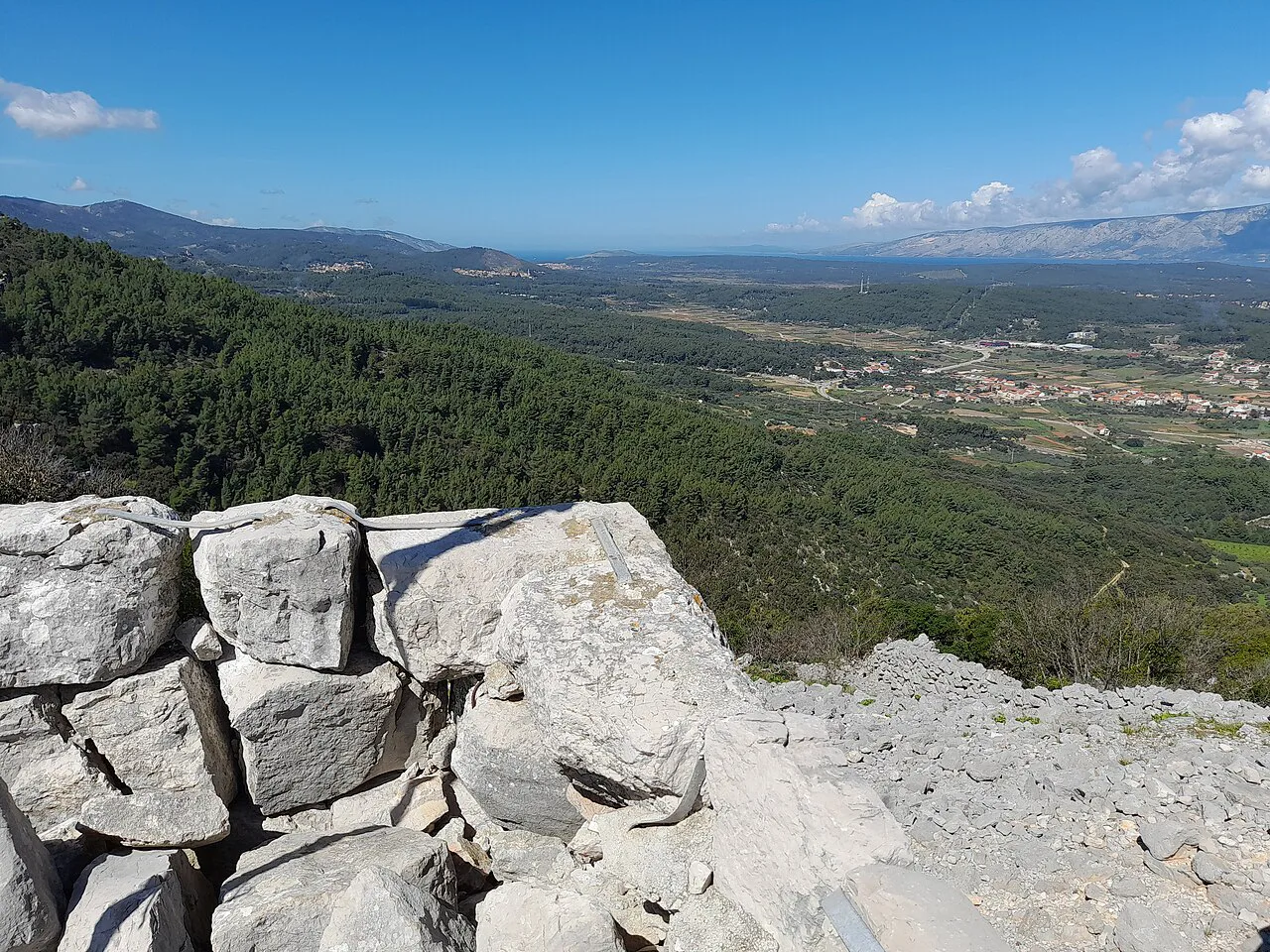 Looking over Hvar from the Tor lookout above Jelsa