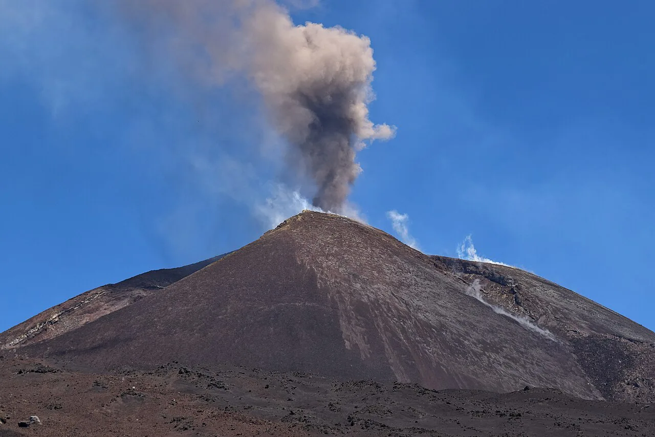 An eruption at Etna's Southeast Crater in 2022
