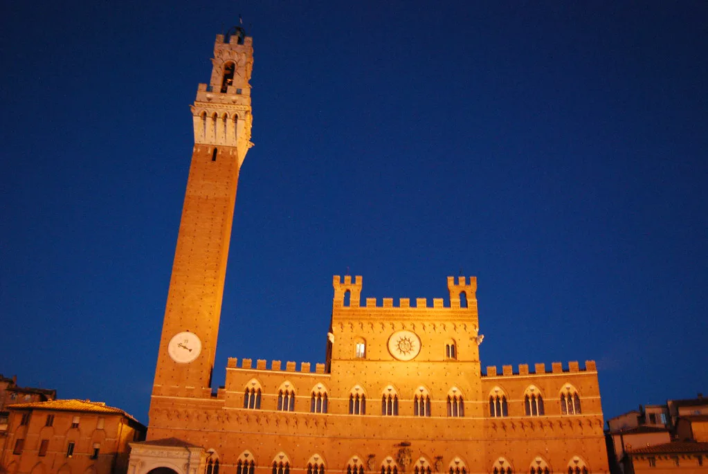 Siena at night