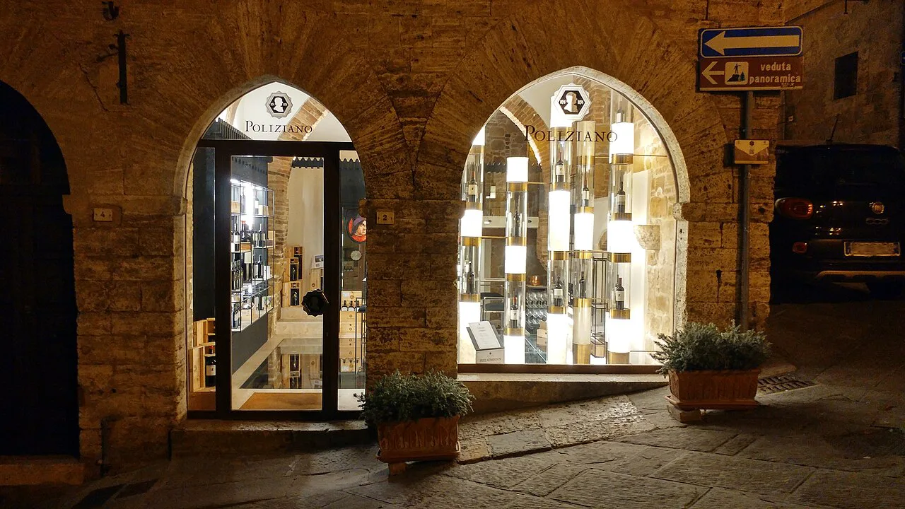 Wine shop in Montepulciano