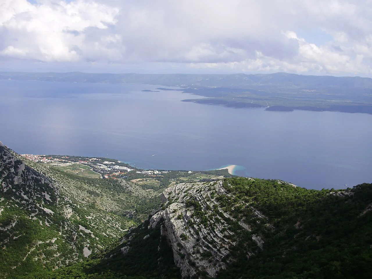 Hvar across the channel from Vidova Gora on Brač