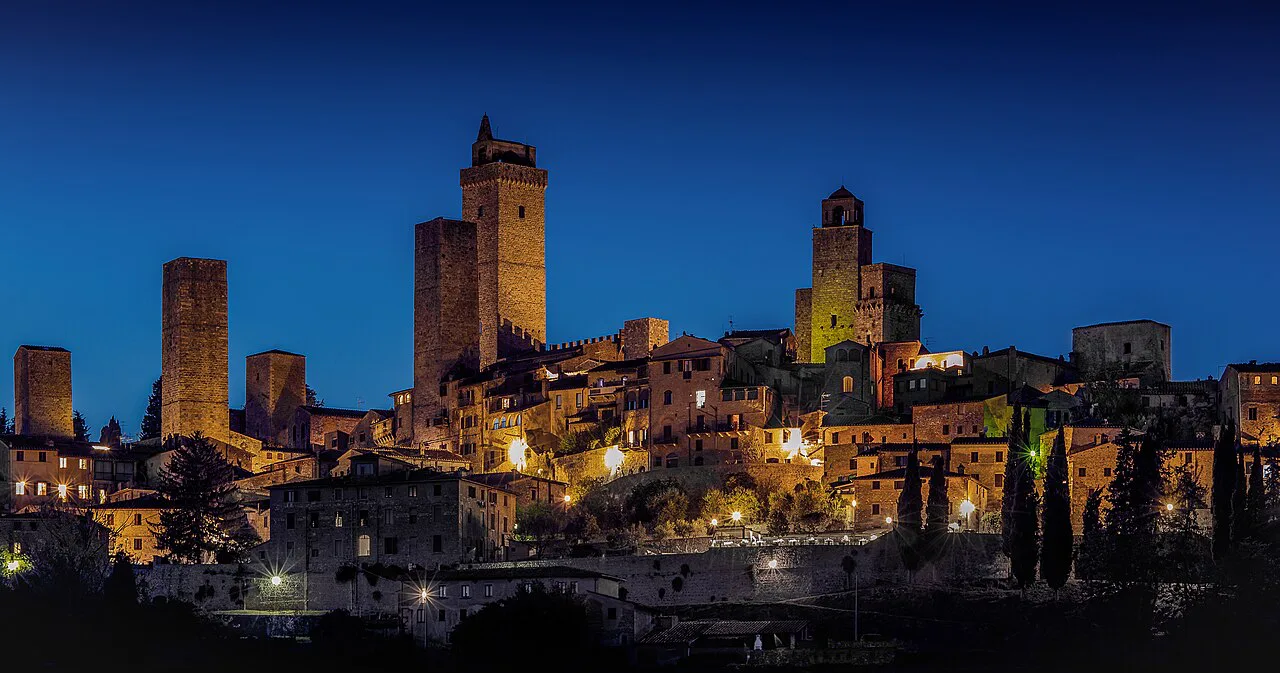 San Gimignano at night