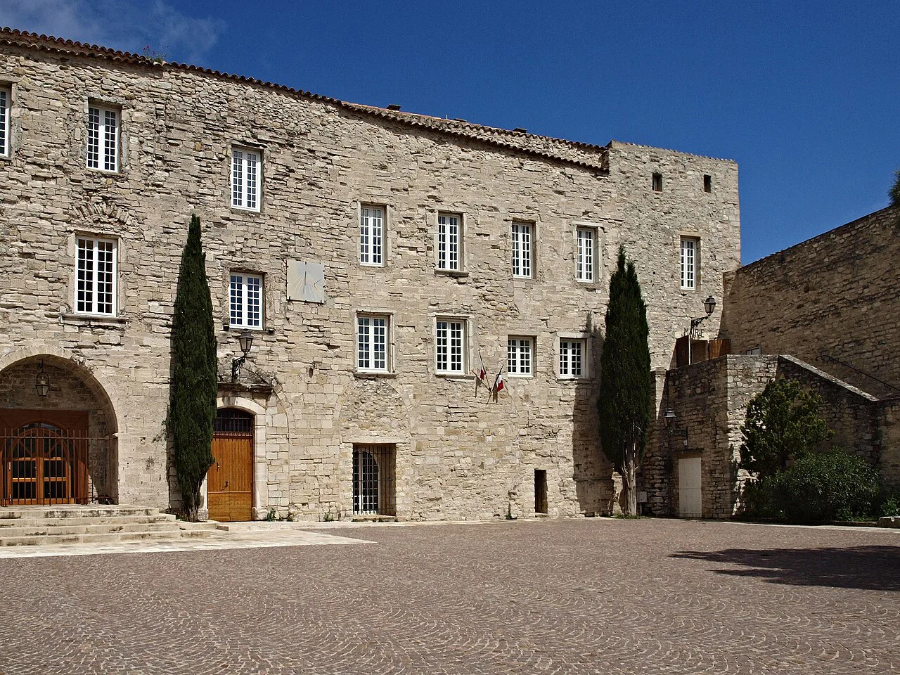 The château of Le Castellet, now the town hall, in the Bandol vineyards