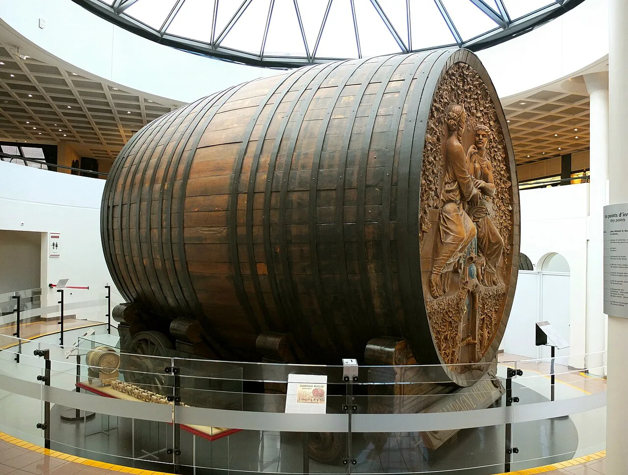 Mercier's giant tun on display in Épernay