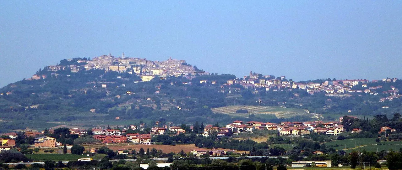Montepulciano seen from Valiano