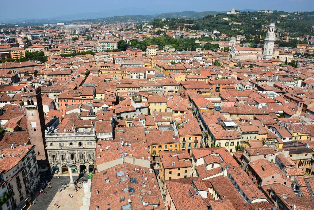 View on Verona from Torre dei Lamberti
