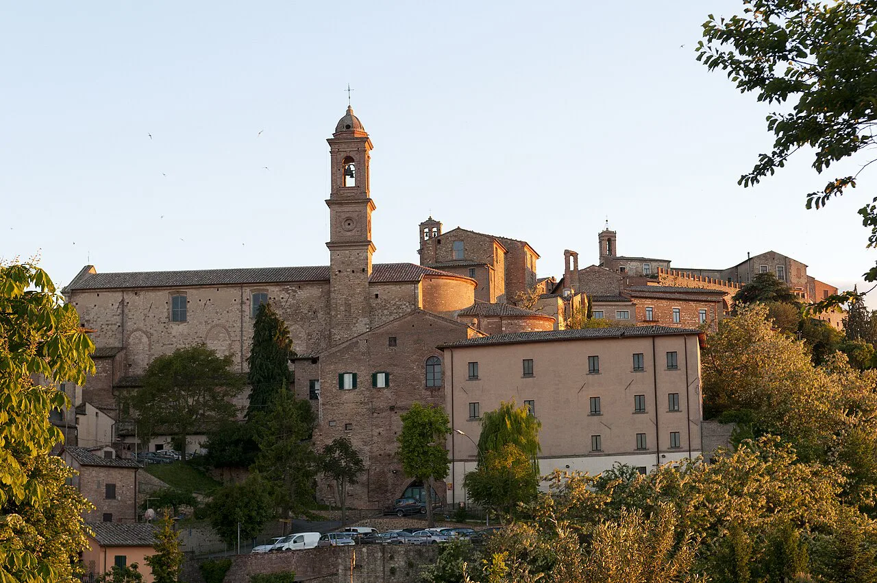 Montepulciano's old town in late light
