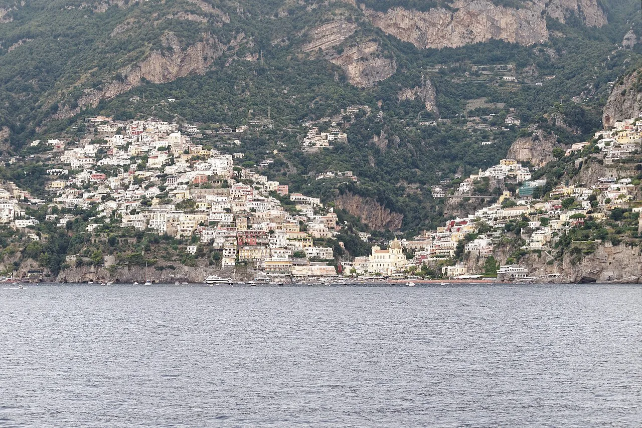 Positano seen from the sea