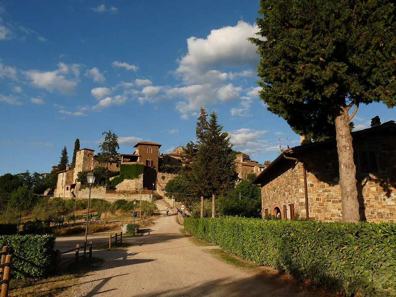 Montefioralle, a hilltop hamlet above Greve in Chianti