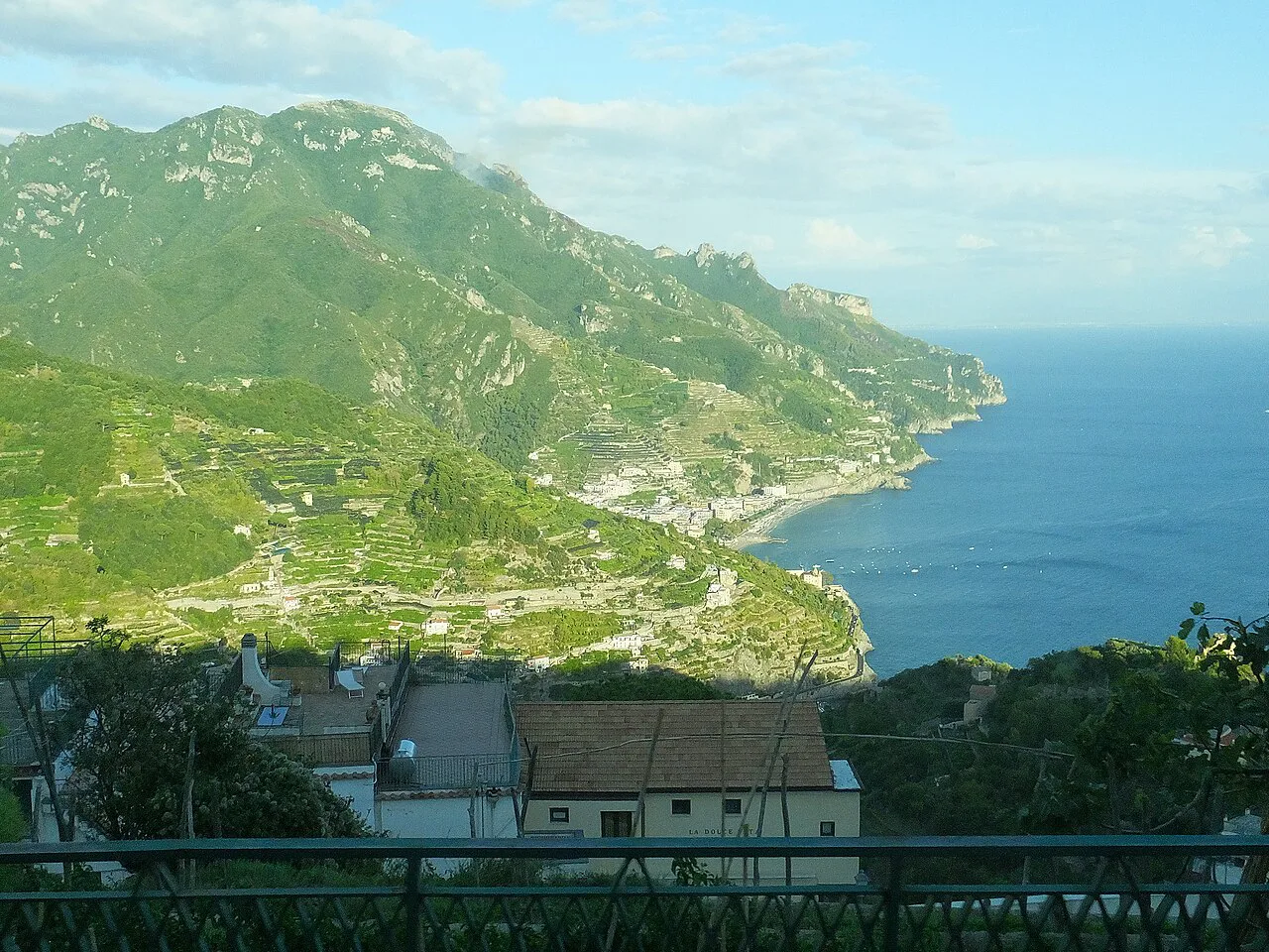 The Amalfi Coast seen from Ravello