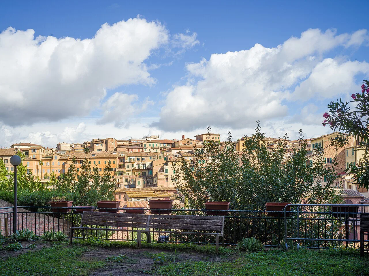 Houses on the edge of Siena