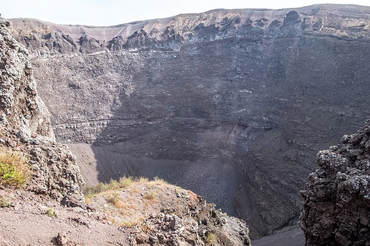 The crater of Vesuvius