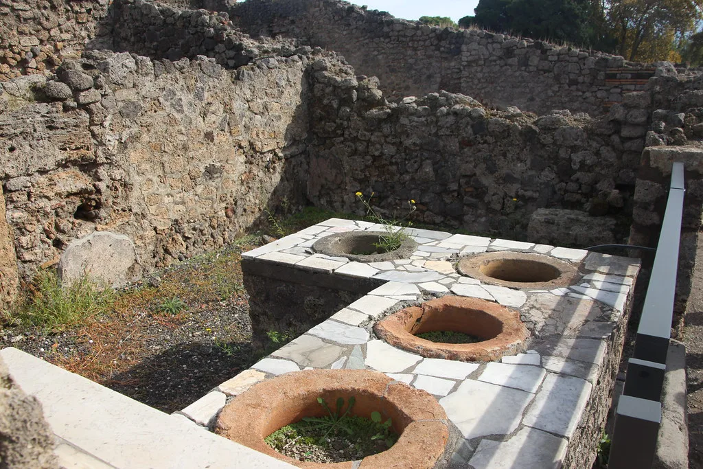 Ancient wine and olive shop in Pompeii