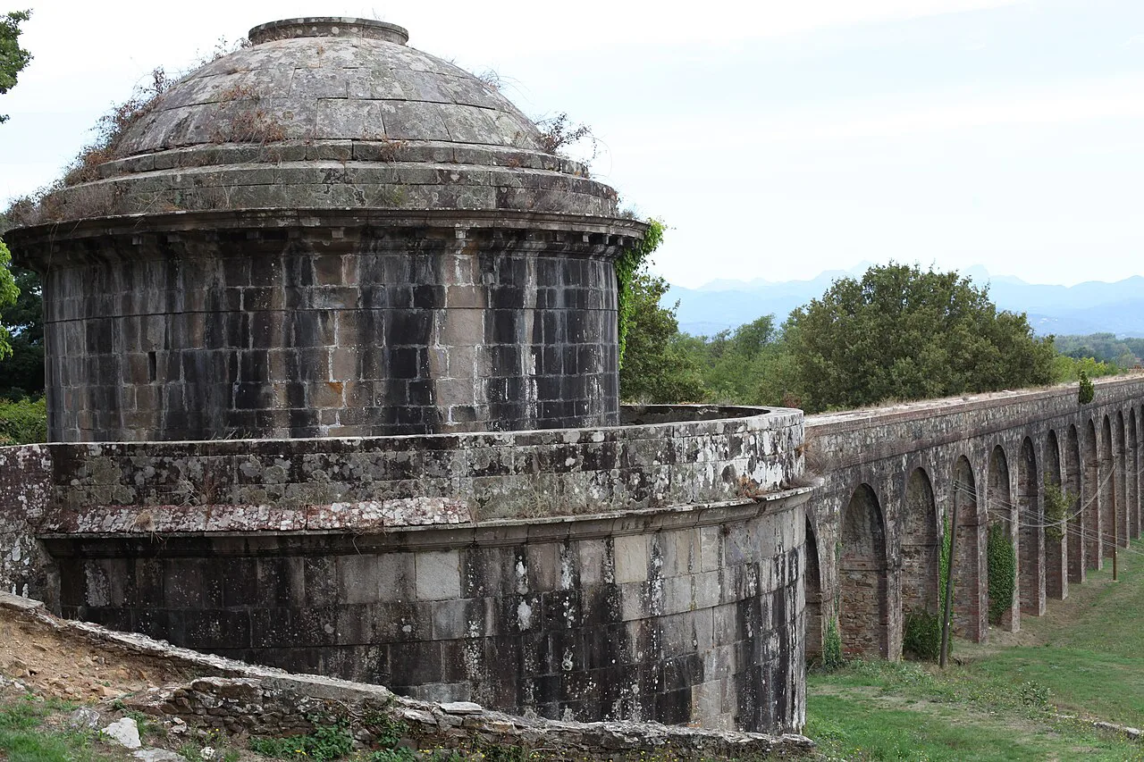 The Tempietto di Guamo at the head of the Nottolini aqueduct in Capannori