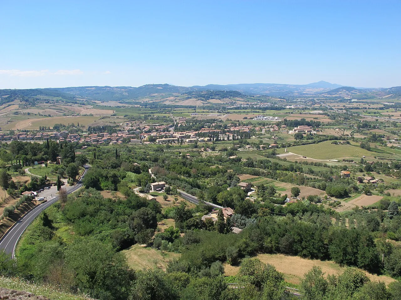 The countryside below Orvieto
