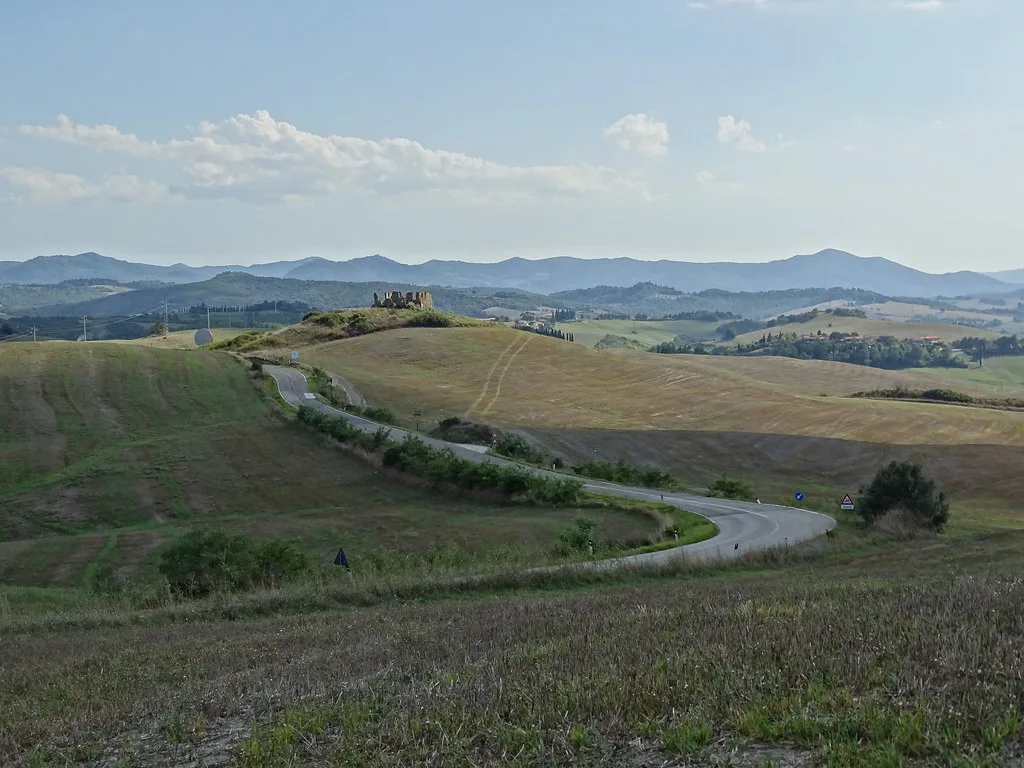 Tuscan countryside in August