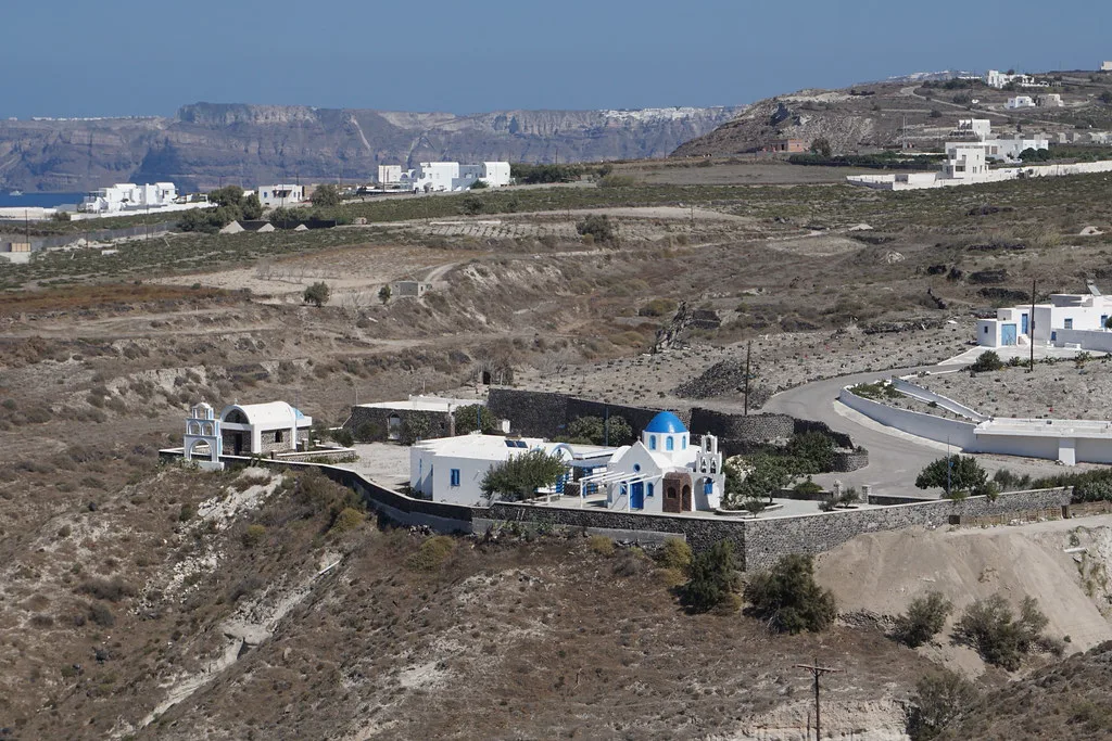 Vineyards and Coast, Thera, Santorini