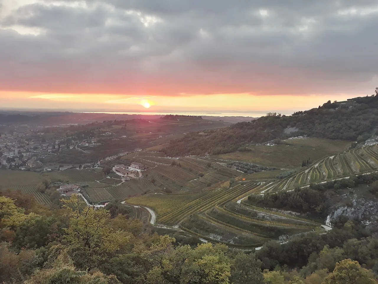 Valpolicella at sunset