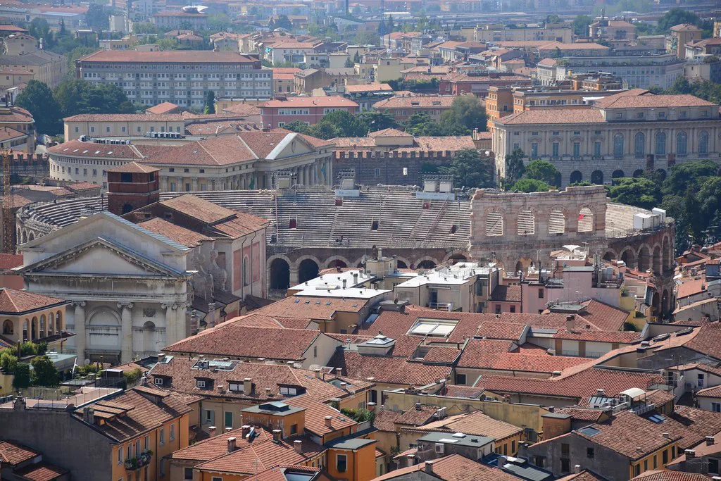 View on Verona from Torre dei Lamberti